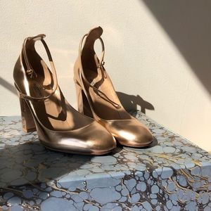 Valentino Tango Heels 36 5.5 6 Rose Gold